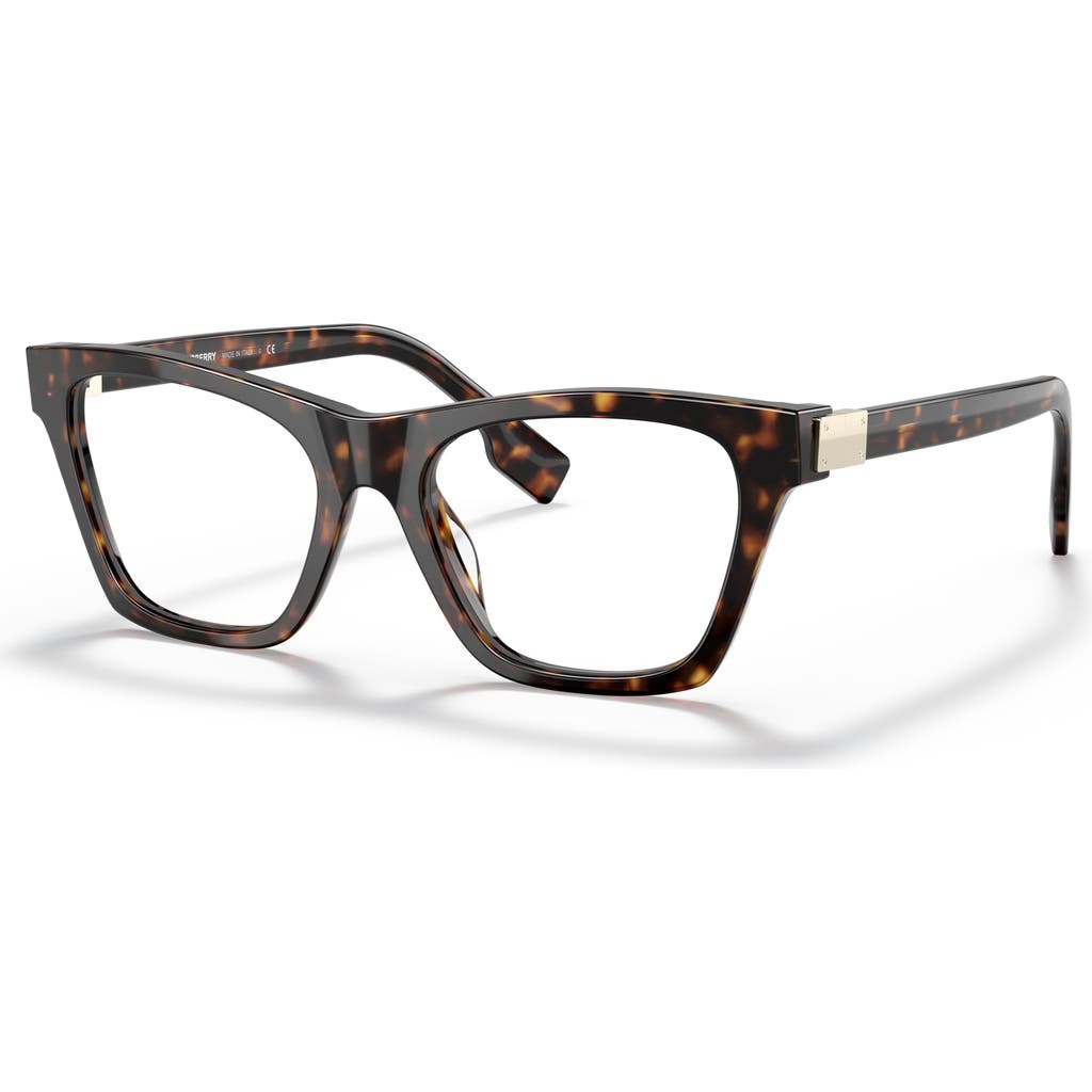 Burberry 52mm Square Optical Glasses In Brown