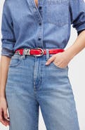 Madewell Triple Metal Keeper Leather Belt