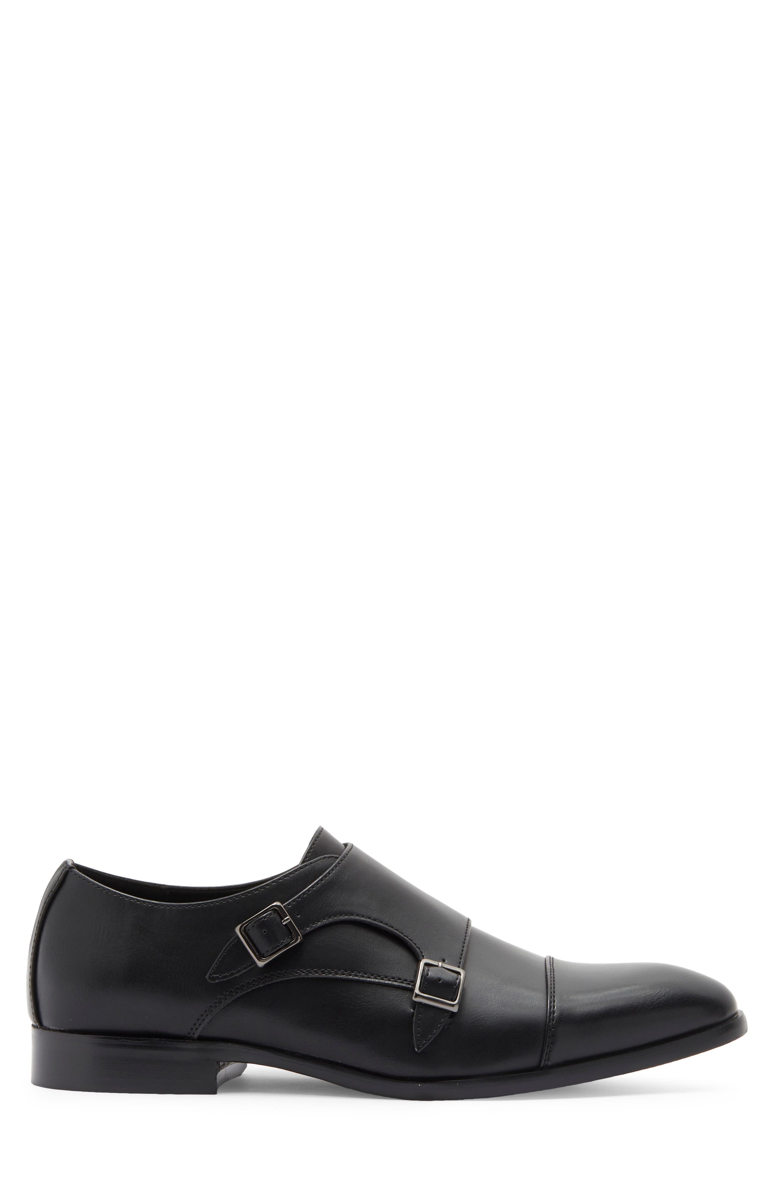 Abound Hayes Double Monk Strap Loafer, Alternate, color, Black