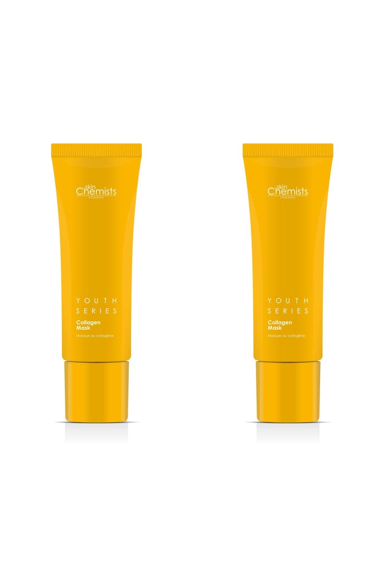 SKINCHEMISTS Youth Series 1% Collagen Mask 50ml x 2 Duo Pack, Main, color, White