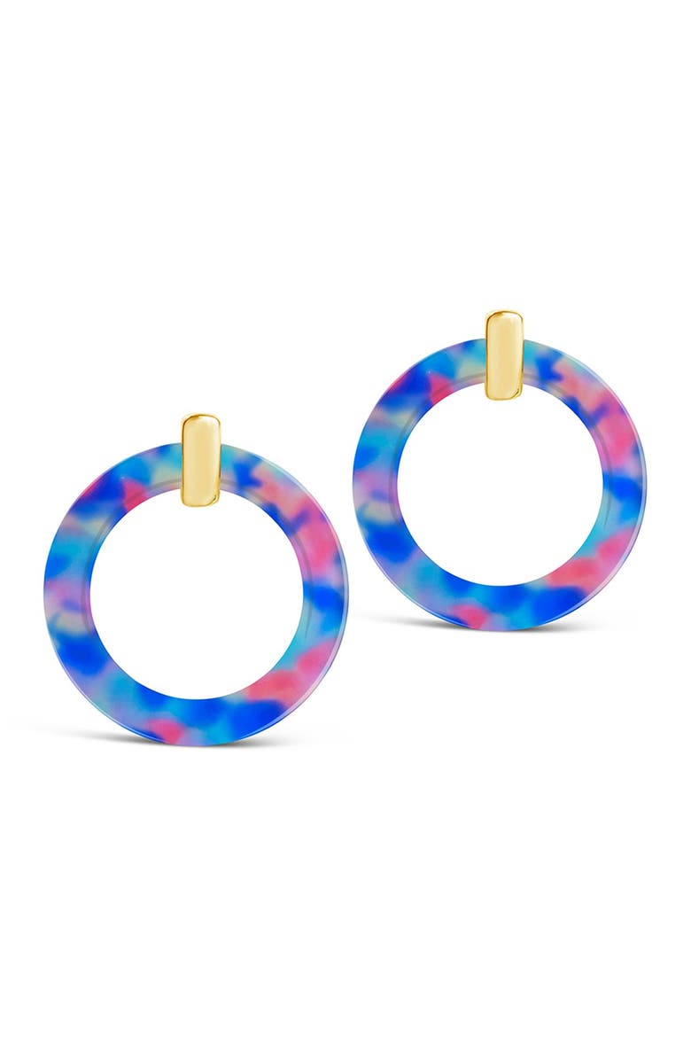 Sterling Forever Cake Resin Circle Stud Earrings, Alternate, color, 