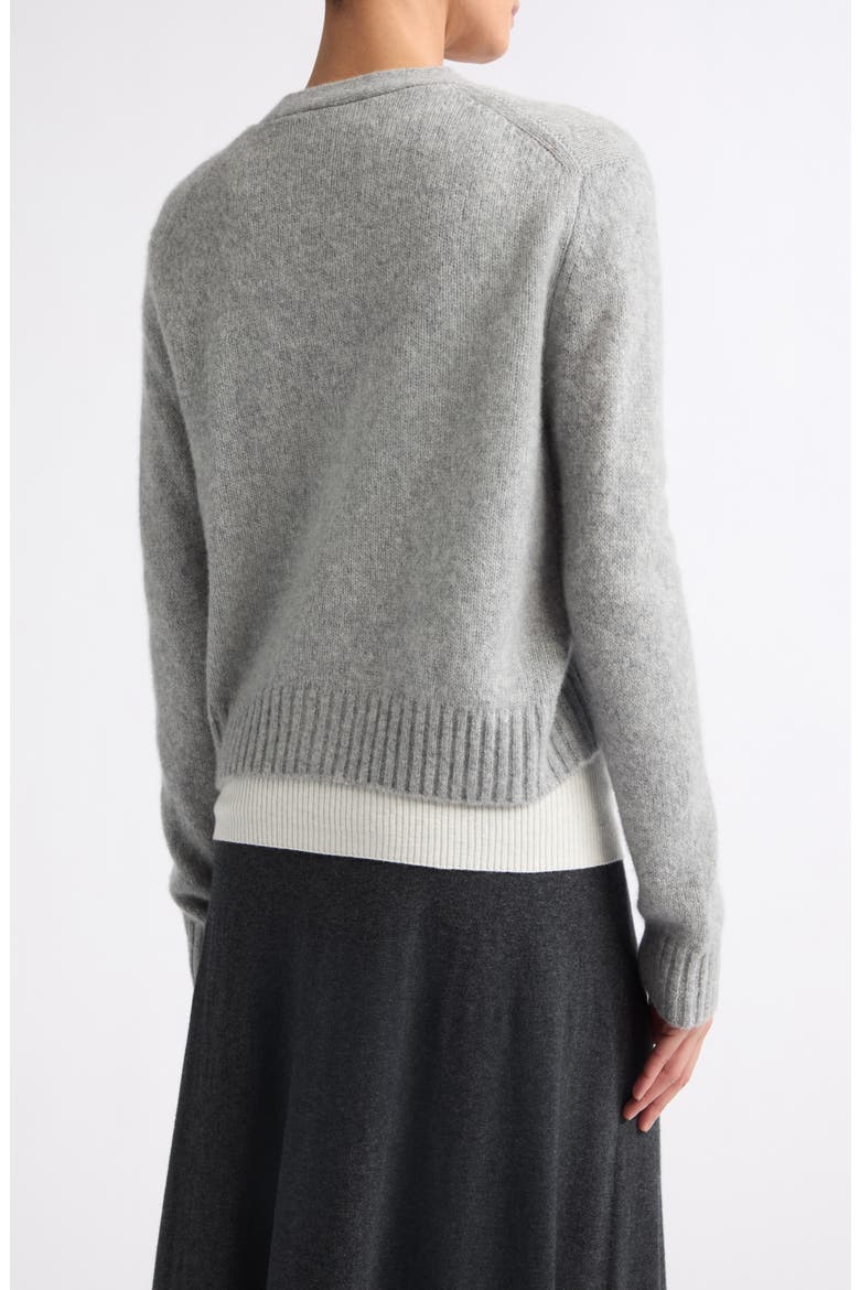 Marionette Cashmere & Silk Cardigan, Alternate, color, CLOUDY
