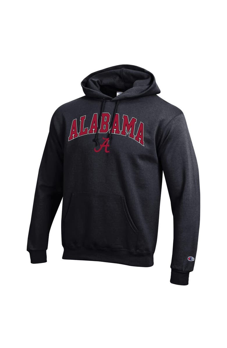 Champion Men's Champion Black Alabama Crimson Tide Arch Over Logo Pullover Hoodie, Alternate, color, Black