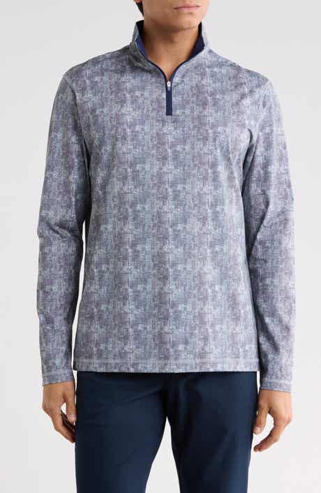 Stretch Cotton Quarter Zip Pullover