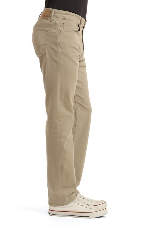 Mavi Jeans Zach Straight Leg Twill Pants In Almond Twill
