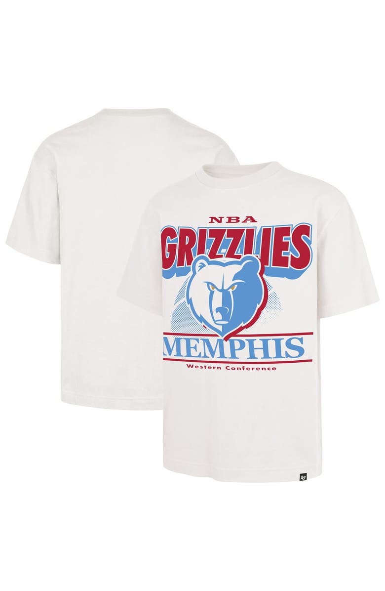 '47 Men's '47 White Memphis Grizzlies City Edition Shifty Foundation T-Shirt, Main, color, White