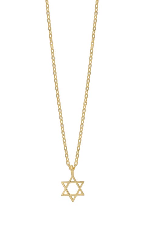 14K Gold Star Pendant Necklace