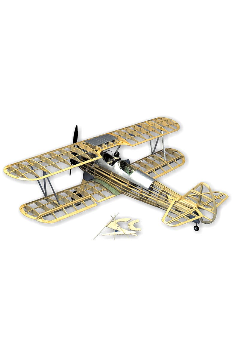 Guillow's Stearman Pt17 Model Kit, Navy, Small, Alternate, color, Multicolored