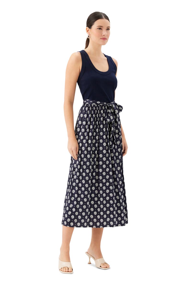 FIFTEEN TWENTY Sleeveless Belted Midi Dress, Alternate, color,