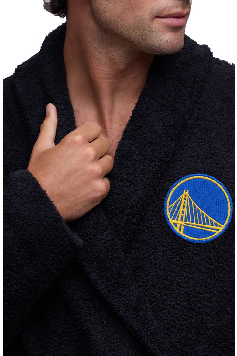 Golden State Warriors Unisex Robe, Alternate, color, BLACK MULTI