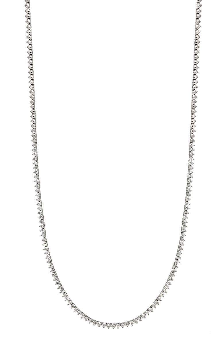 Bony Levy Audrey Diamond Tennis Necklace, Main, color, 18K White Gold