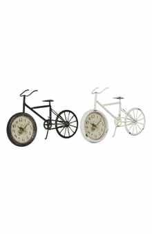 Set of 2 Bicycle Clocks