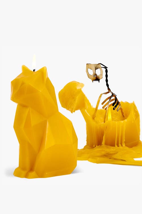 54celsius Pyropet Kisa Cat Candle In Orange