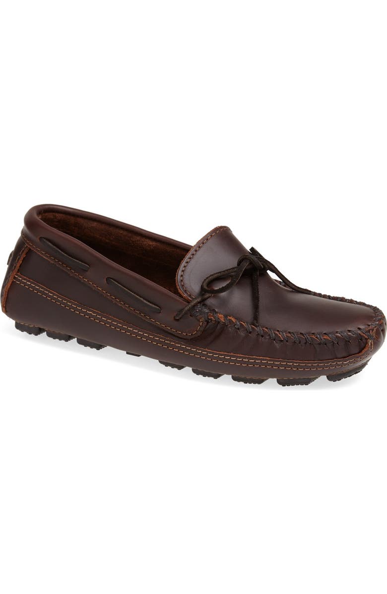 Minnetonka Leather Driving Shoe, Main, color,