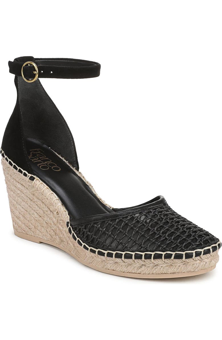 Franco Sarto Idalia Espadrille Wedge, Main, color, Black