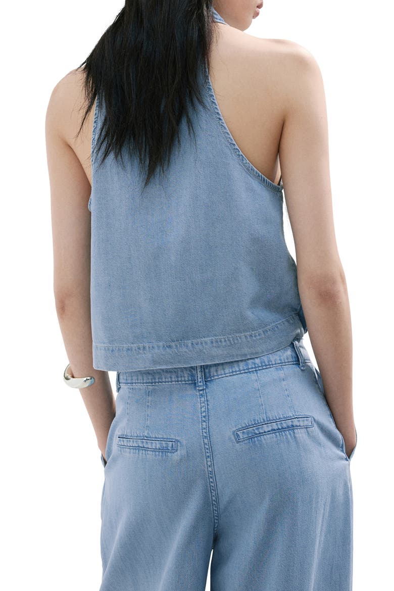 Drape Plunge Neck Top, Alternate, color, LIGHT BLUE