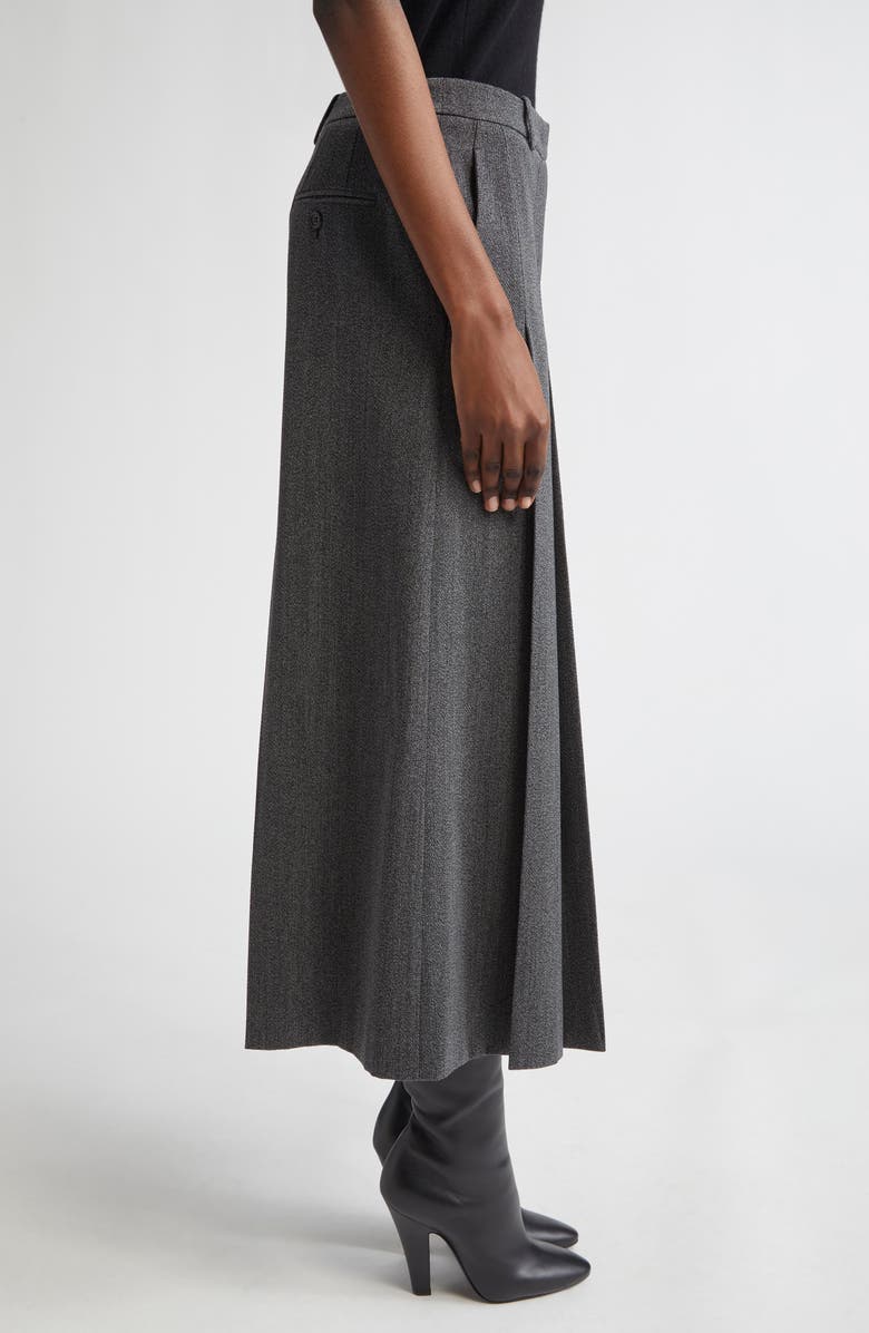 Michael Kors Collection Wide Leg Culotte Pants, Alternate, color, Black/ Pearl