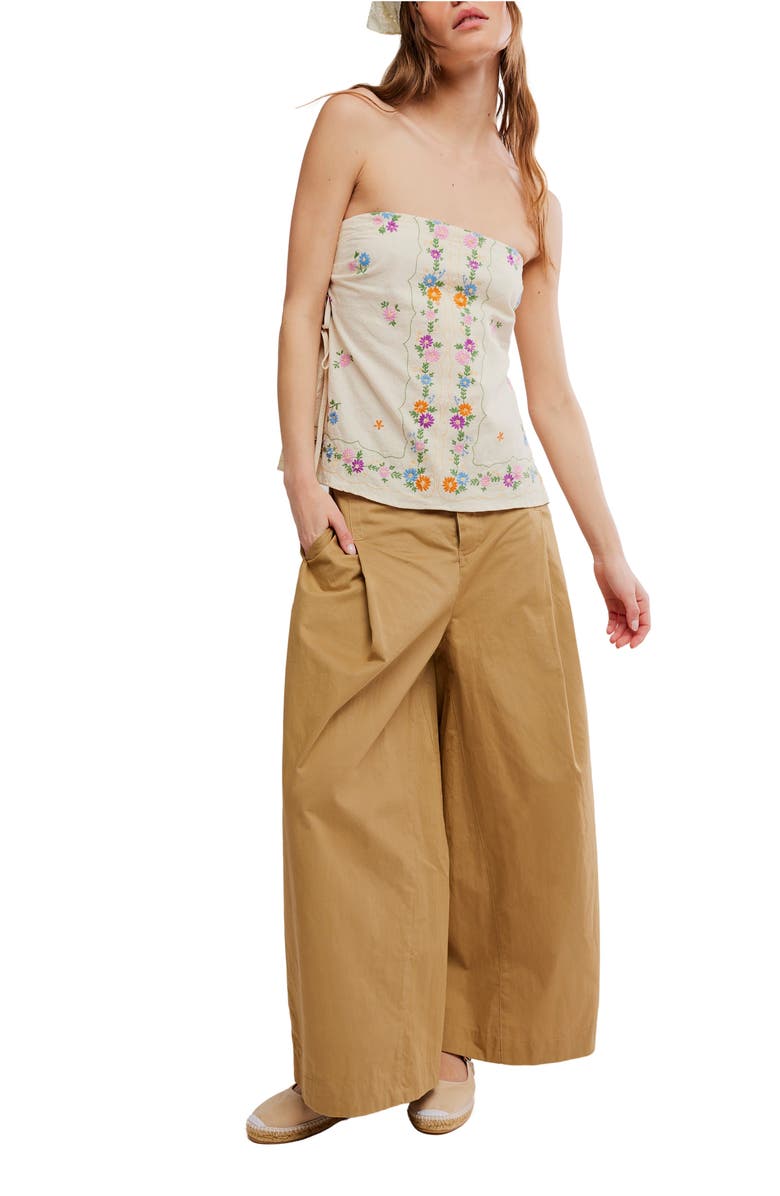 Free People Silverlake Wide Leg Chino Pants, Alternate, color, Dill Seed