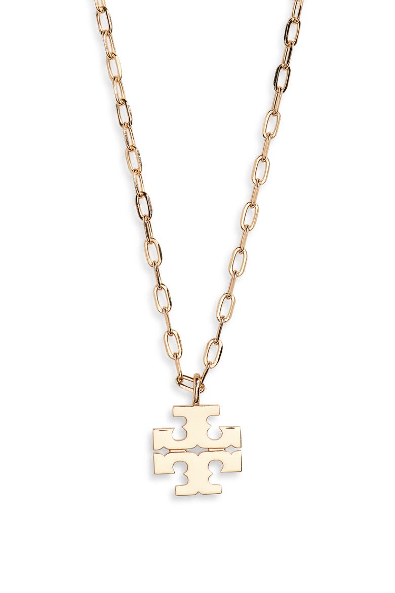 Icon Pendant Necklace, Main, color, TORY GOLD