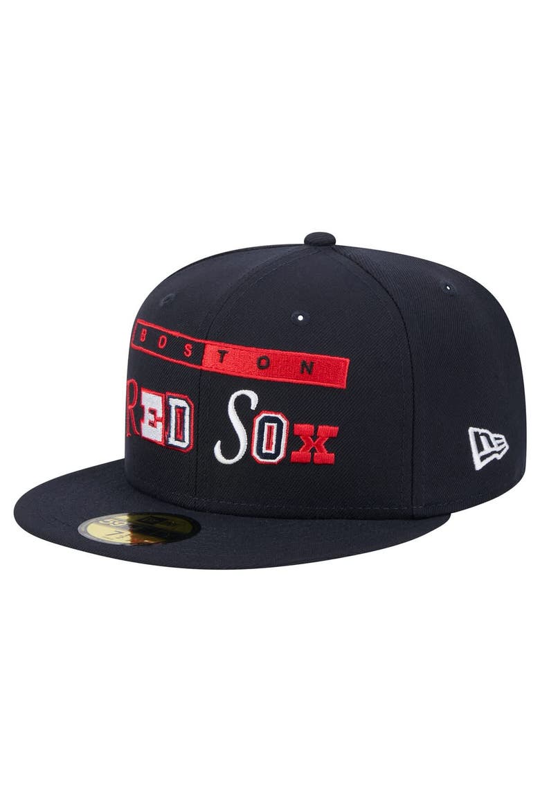 Men's New Era Navy Boston Red Sox Ransom 59FIFTY Fitted Hat, Main, color, Navy
