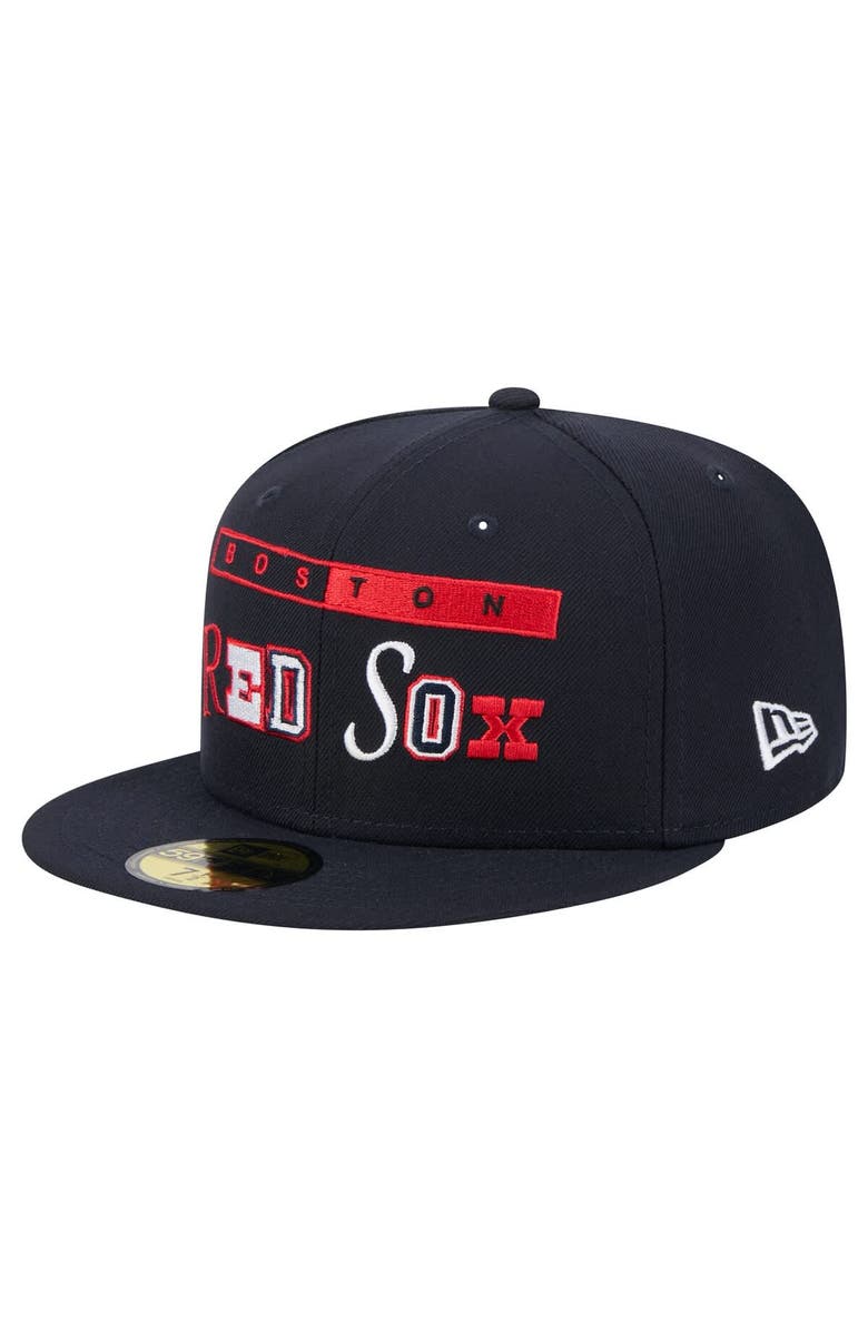 New Era Men's New Era Navy Boston Red Sox Ransom 59FIFTY Fitted Hat, Main, color, Navy