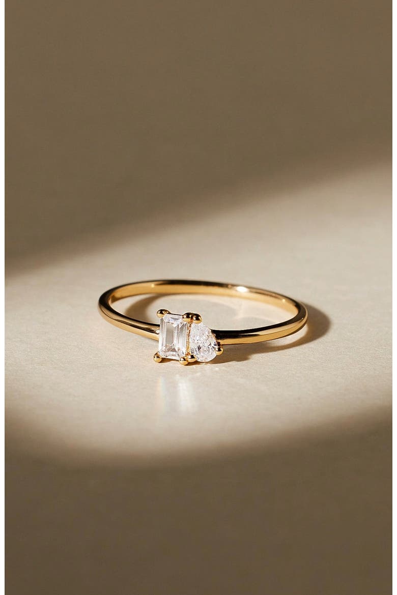 Toi et Moi Ring, Alternate, color, SILVER