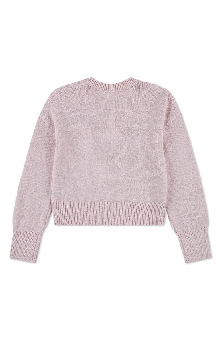 abercrombie kids Kids' Sparkle Crewneck Sweater, Alternate, color, Mauve