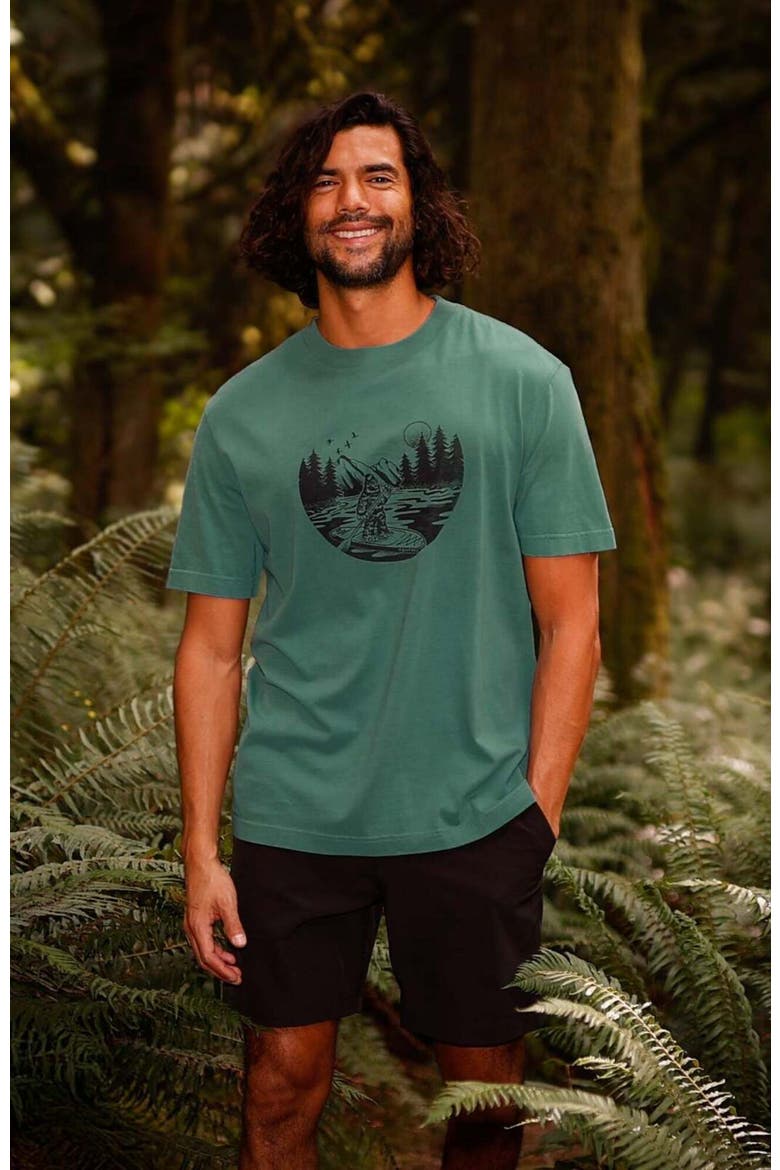 Regenerative Lake Life Portal T-Shirt, Alternate, color, Tidal Teal/Meteorite Black