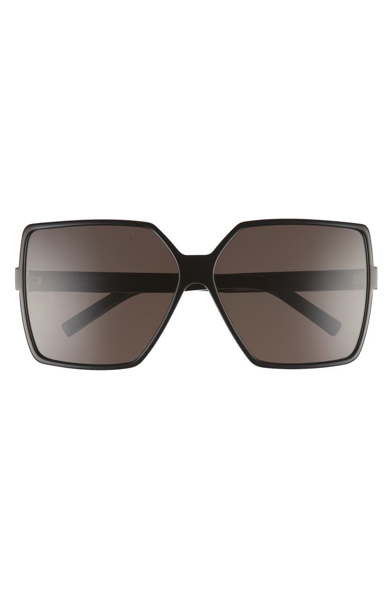 Betty 63mm Sunglasses, Alternate, color, BLACK