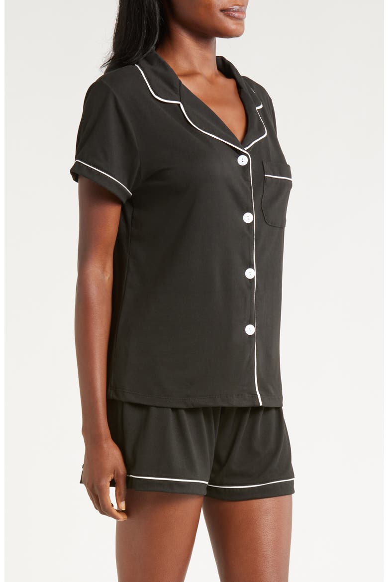 Dixie Short Pajamas, Alternate, color, BLACK