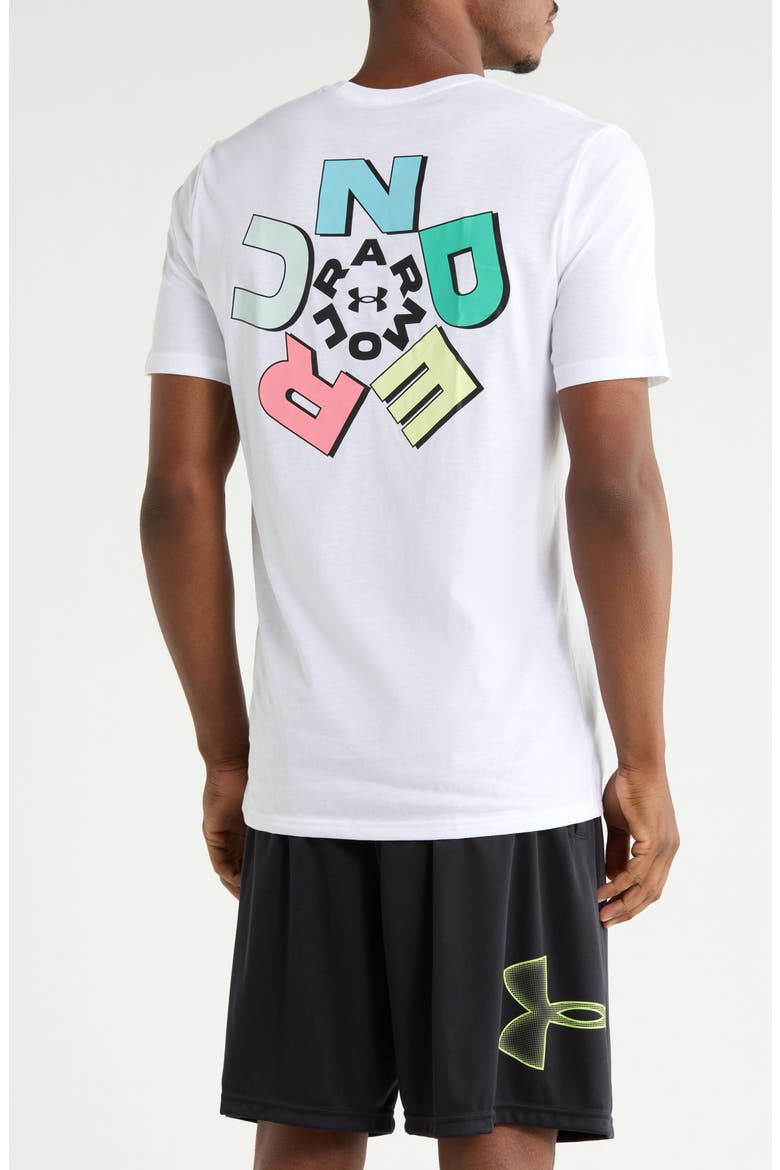 Radial Graphic T-Shirt, Alternate, color, 100 WHITE