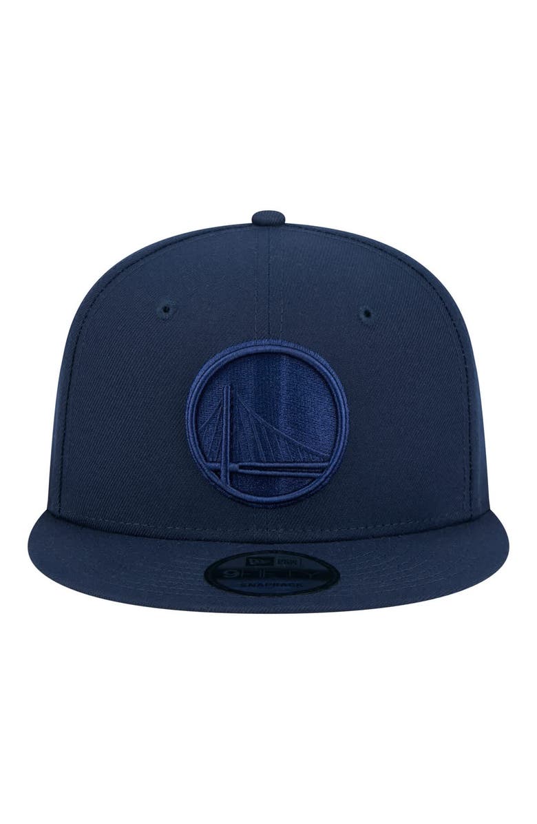 New Era Men's New Era Navy Golden State Warriors Tonal Color Pack 9FIFTY Snapback Hat, Alternate, color, Navy
