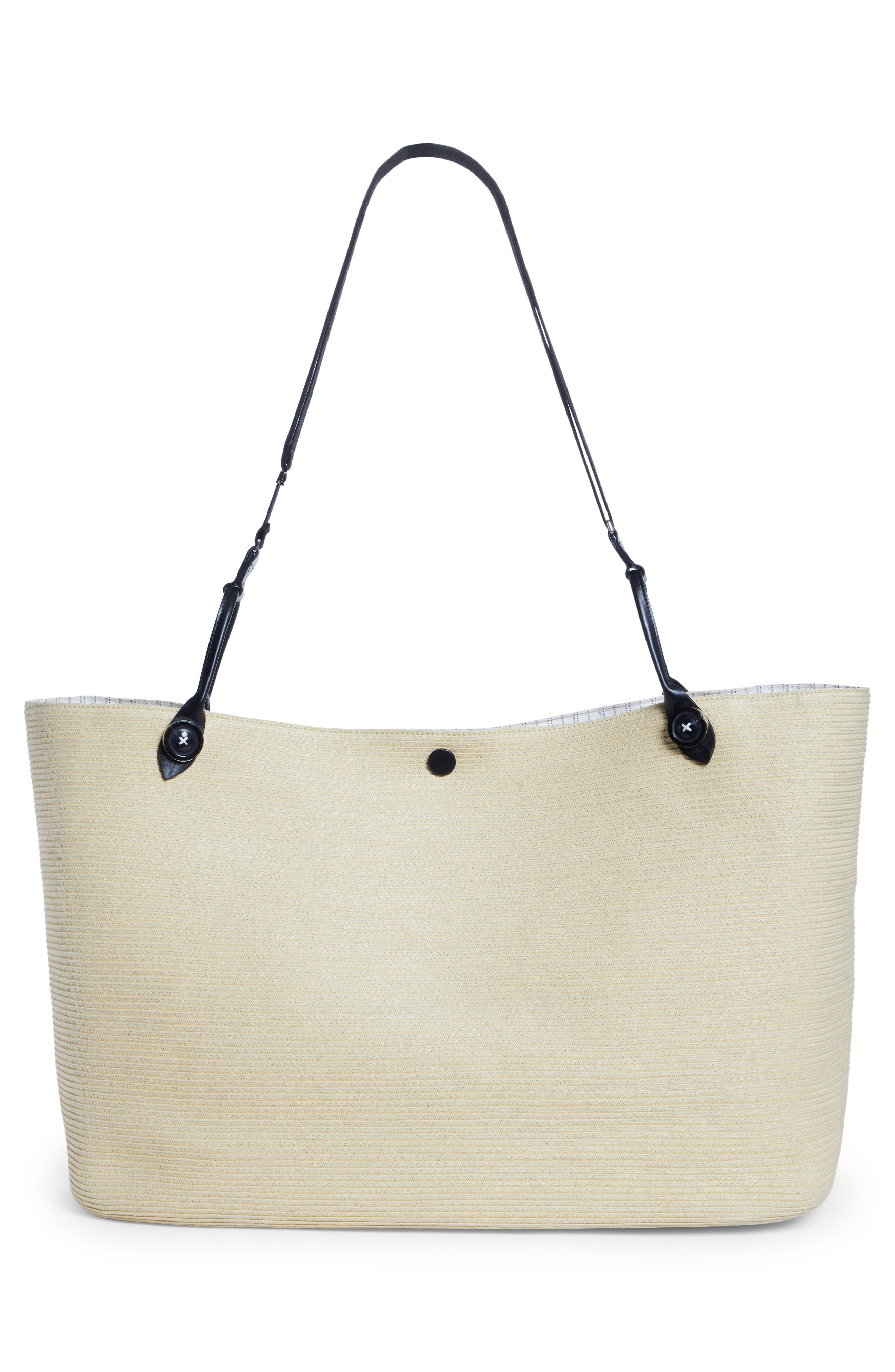 Maison Margiela Extra Large Woven Raffia Tote, Alternate, color, 