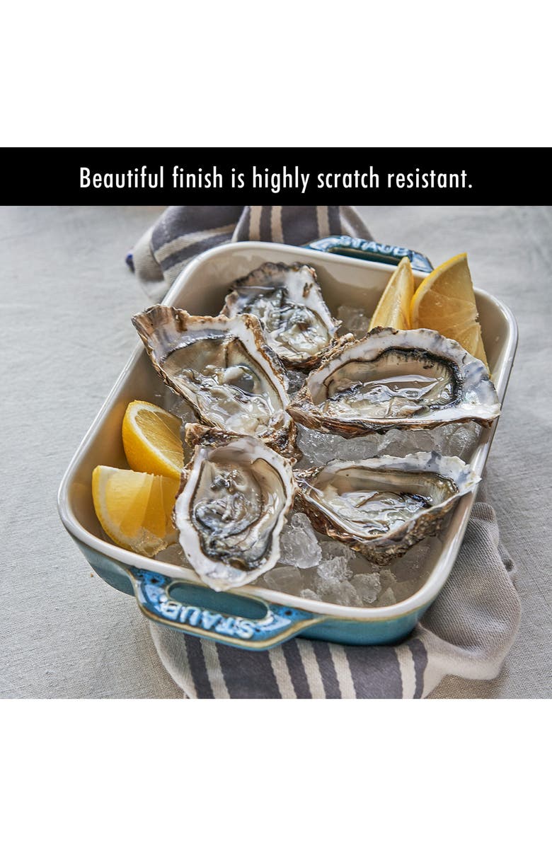 Staub Rustic Turquoise 2-Piece Rectangular Baking Dish Set, Alternate, color, Rustic Turquoise