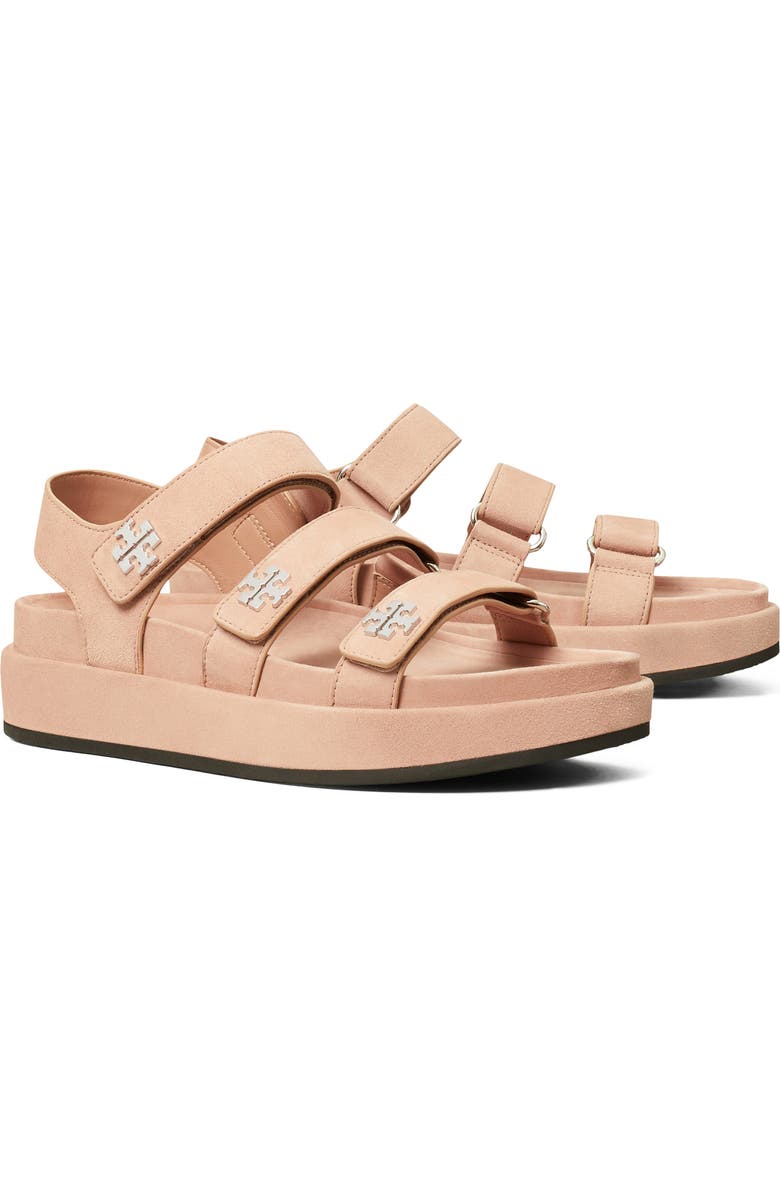 Tory Burch Kira Slingback Platform Sport Sandal, Main, color, Malva / Silver