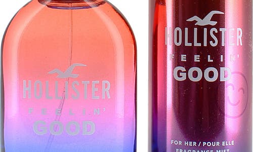 Hollister Feelin' Good For Her 2-piece Fragrance Gift Set $59.95 Value In Transparent