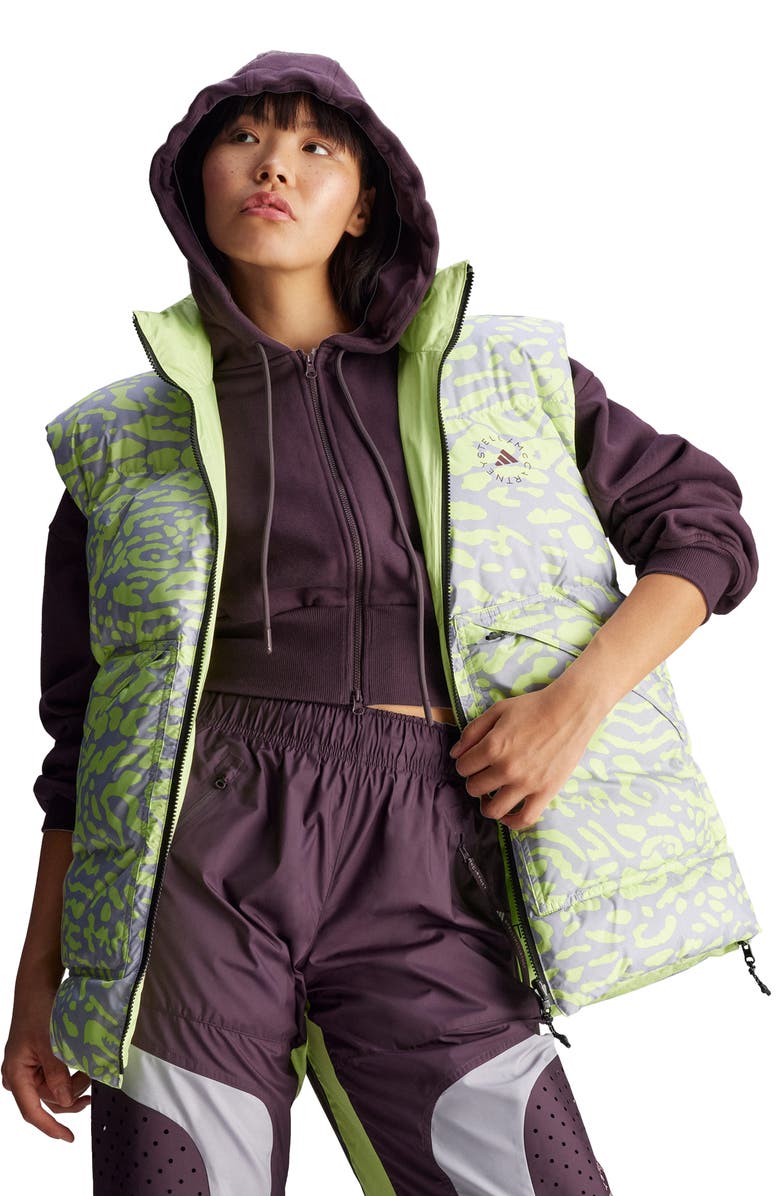 adidas by Stella McCartney Reversible Puffer Vest, Alternate, color,