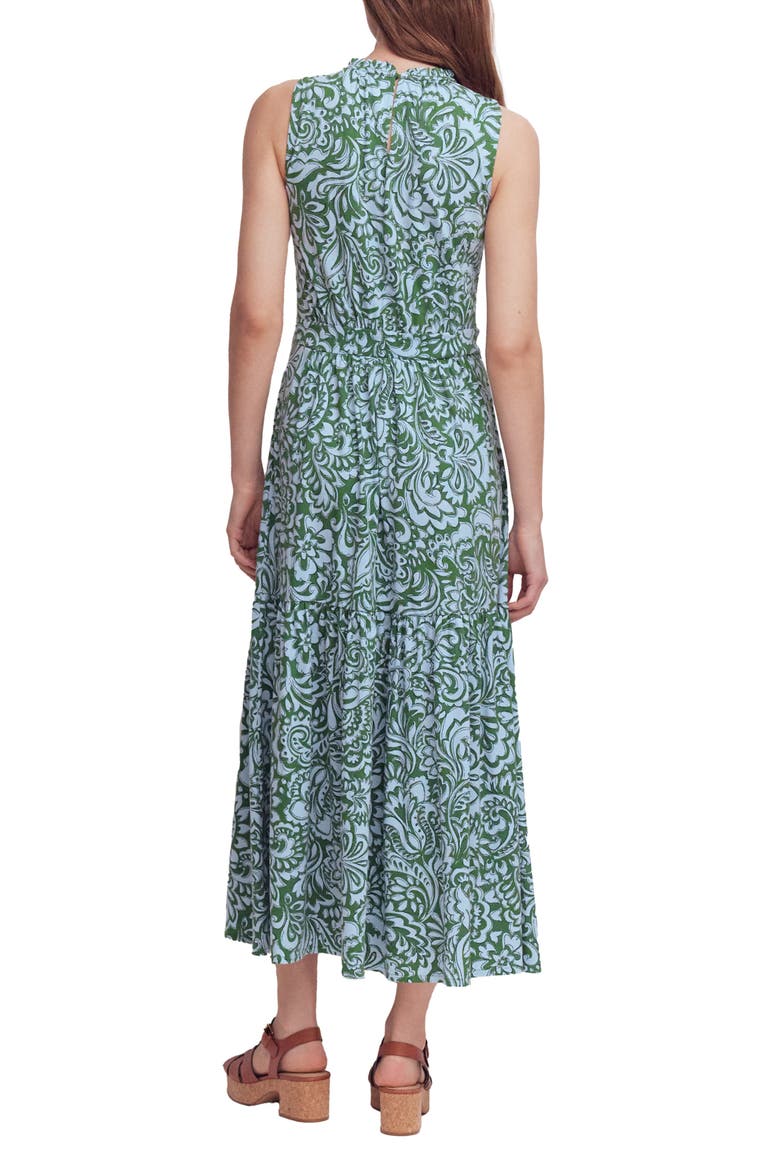 Camalie Tiered Jersey Maxi Dress, Alternate, color, COURTYARD, ELABORATE GARDENIA