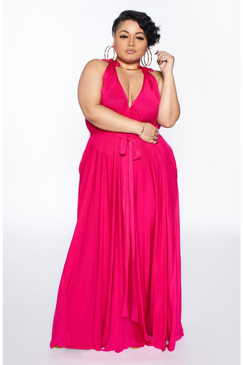 Wild Oversize Maxi Dress (Nordstrom Exclusive), Alternate, color, HOT PINK