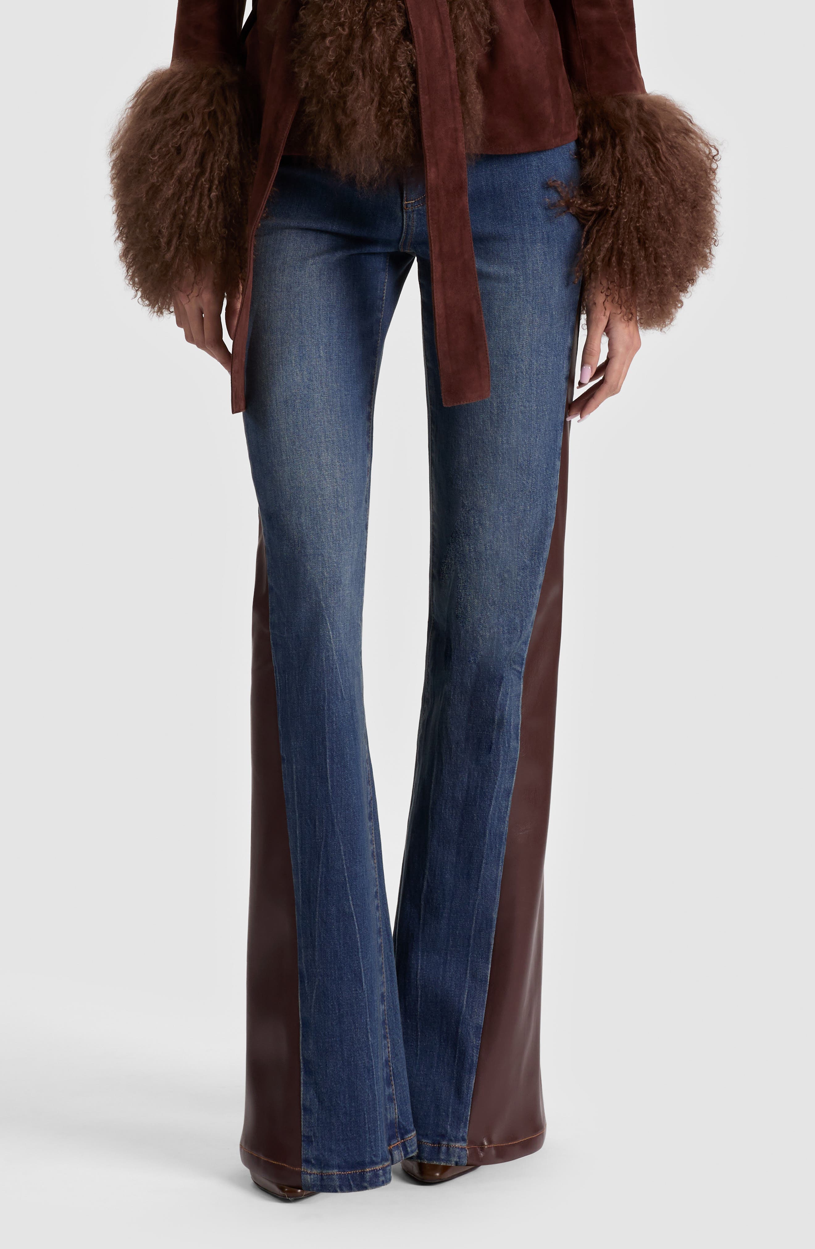 selected GEORGETTE BLUE/ DARK CHOCOLATE