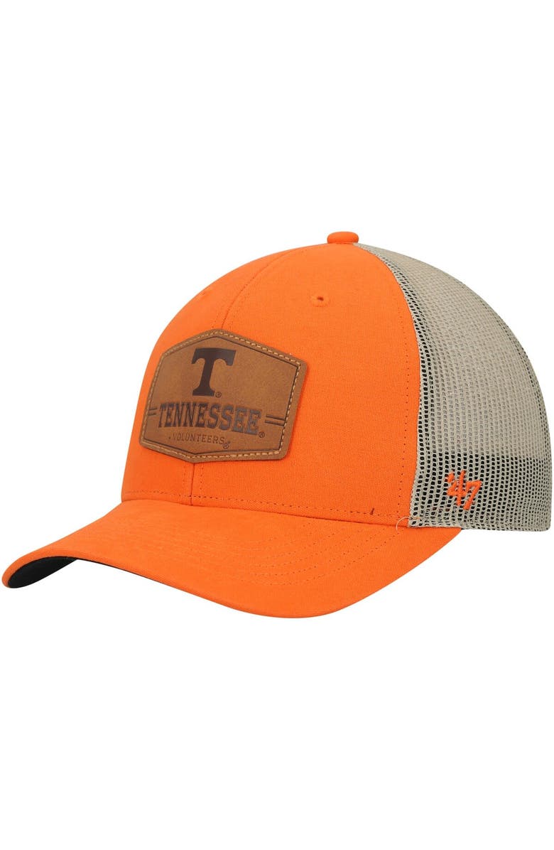 '47 Men's '47 Tennessee Orange Tennessee Volunteers Rawhide Trucker Adjustable Hat, Main, color, 