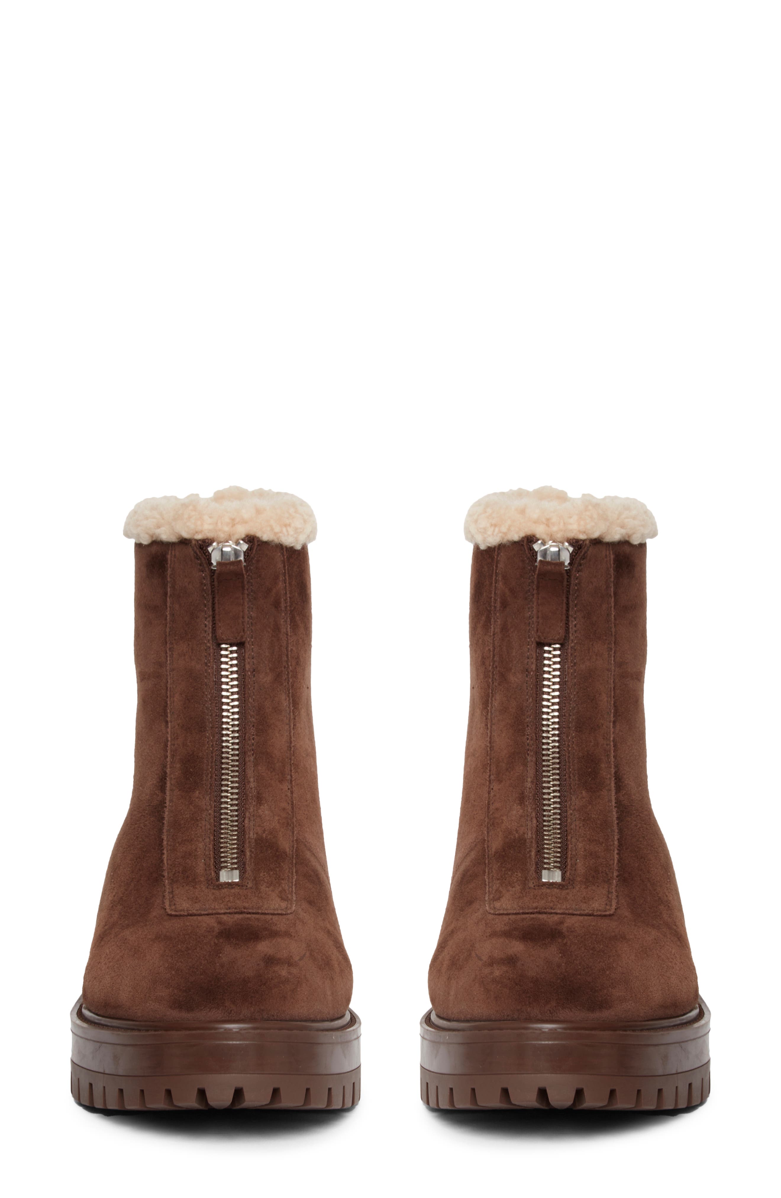 PAIGE Bowie Genuine Shearling Lined Bootie, Alternate, color, 