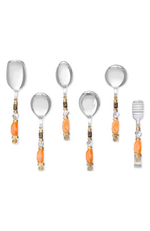 Sunset Glow 6-Piece Serving Spoons