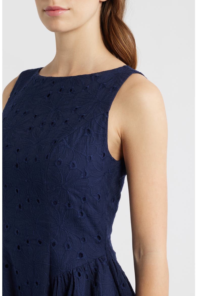 anglaise midi dress Stine Goya Embroidered Midi Dress Broderie Anglaise