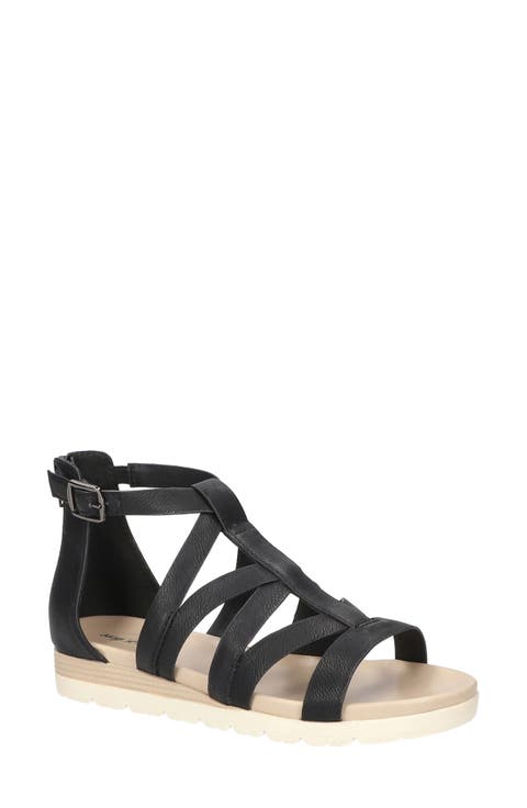 <p>Vila Faux Leather Sandal (Women)</p>