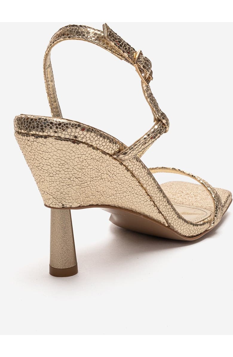 Prologue Shoes Jolene Stiletto Sandal, Alternate, color, Gold Glitter