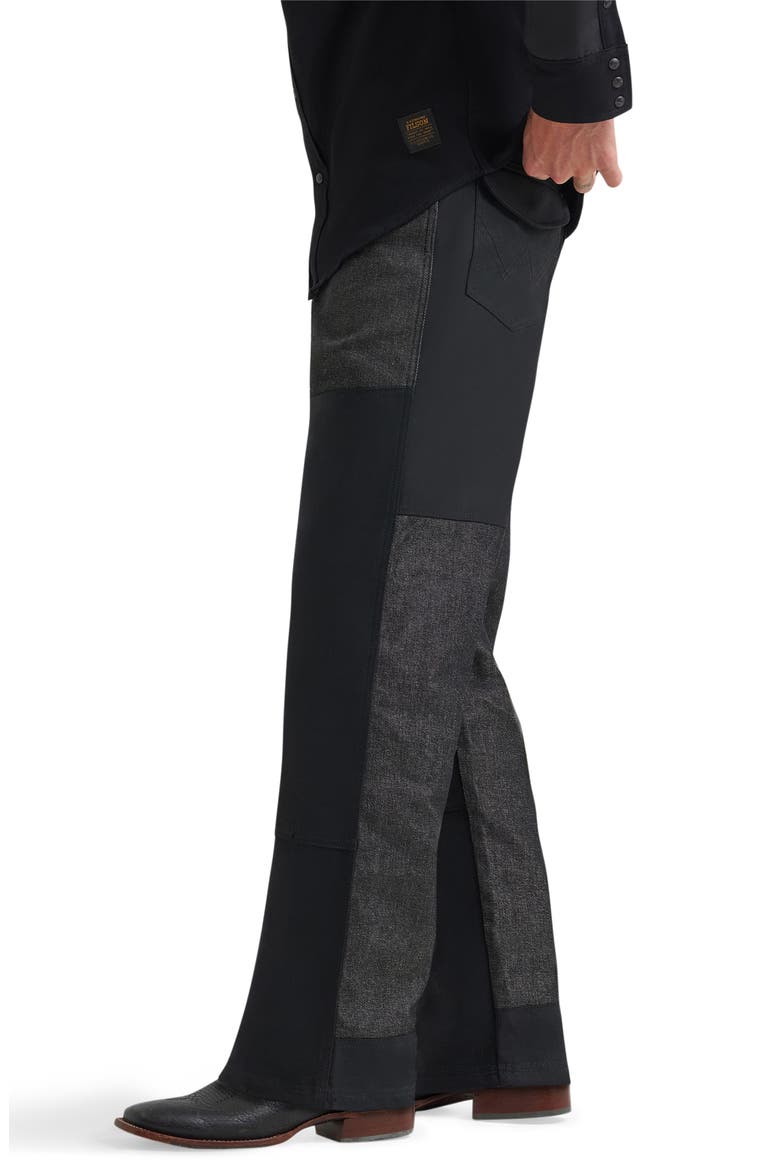 Filson x Wrangler Two Tone Western Jeans, Alternate, color, BLACK