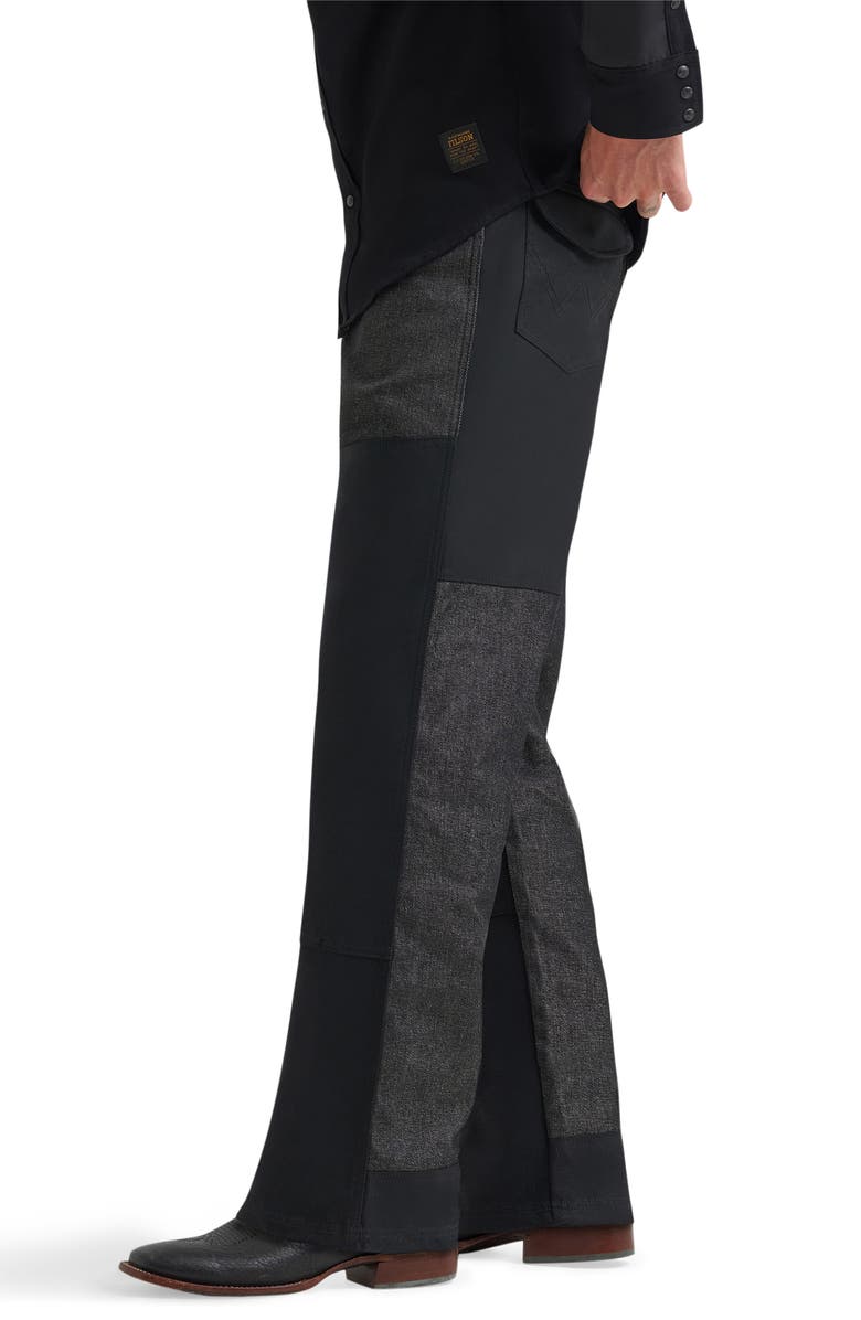 Wrangler Filson x Wrangler Two Tone Western Jeans, Alternate, color, Black