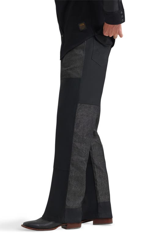 Wrangler X Filson Two Tone Western Jeans In Black