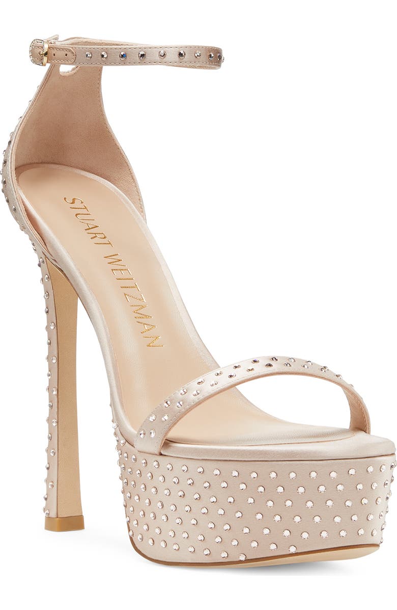 Stuart Weitzman Nudistcurve Hollywood Shine Sandal, Main, color,